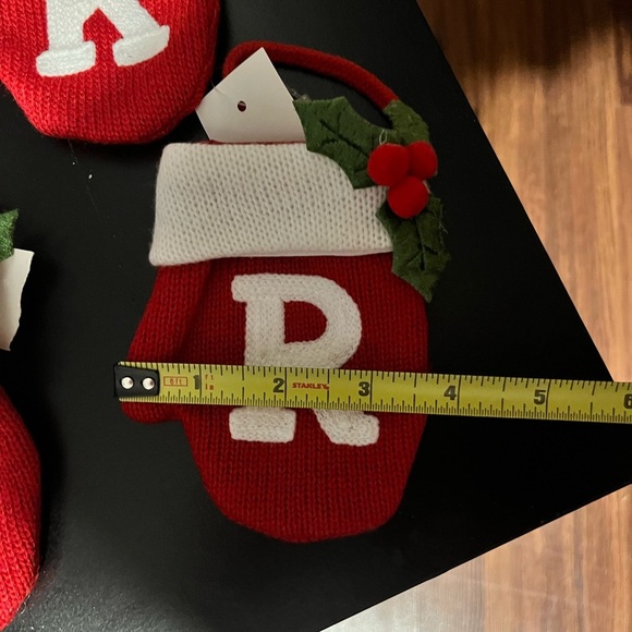 Mitten initial ornaments K - Picture 6 of 7